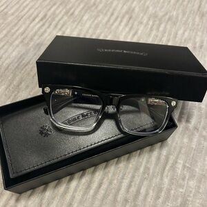 Black Designer Glasses with Case